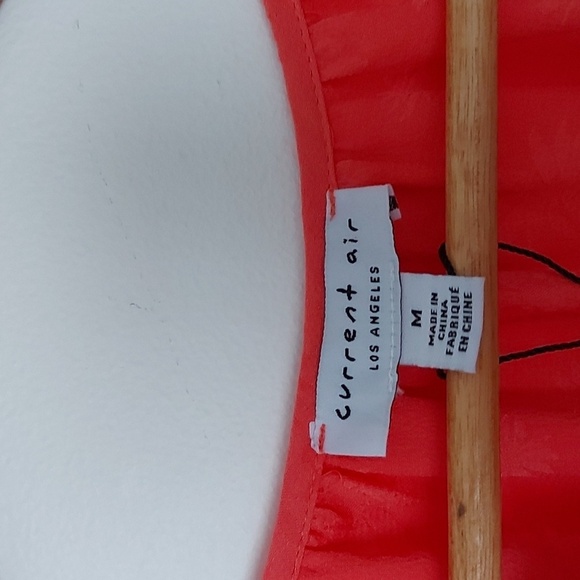 NWT Anthropologie Current Air Sleeveless Tiered Midi Dress in Coral Size Medium - Picture 3 of 7